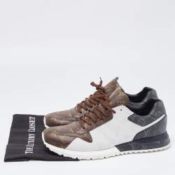 Louis Vuitton Tricolor Monogram Canvas Run Away Sneakers Size 45