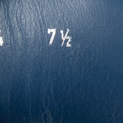 مملوكة مسبقًا Louis Vuitton Blue Damier Embossed Leather Challenge Zip Up Sneakers Size 41.5