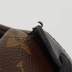 Louis Vuitton Brown/Black Monogram Canvas and Leather Match Up Sneakers Size 42.5