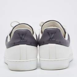 Pre Owned Louis Vuitton White Leather Luxembourg Sneakers Size 41