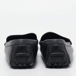 مملوكة مسبقًا Louis Vuitton Black Leather Hockenheim Loafers Size 43.5 