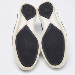 Louis Vuitton Navy Blue Canvas Victory Boats Slip On Sneakers Size 43.5 