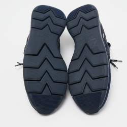 Louis Vuitton Navy Blue Fabric And Mesh Fastlane Sneakers Size 43