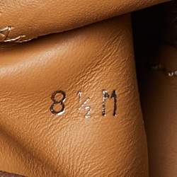 Pre Owned Louis Vuitton Grey Brogue Leather Chelsea Boots Size 42.5