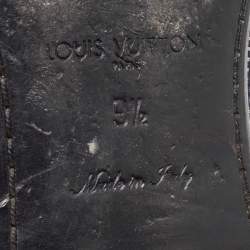 مملوكة مسبقًا Louis Vuitton Navy Blue/White Canvas Hockenheim Loafers Size 43.5 