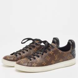Louis Vuitton Brown Monogram Canvas and Leather Frontrow Sneakers Size 41.5