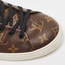 Louis Vuitton Brown Monogram Canvas and Leather Frontrow Sneakers Size 41.5