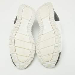 Louis Vuitton Grey/White Monogram Canvas Run Away Sneakers Size 41