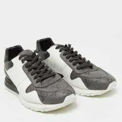 Louis Vuitton Grey/White Monogram Canvas Run Away Sneakers Size 41