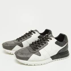 Louis Vuitton Grey/White Monogram Canvas Run Away Sneakers Size 41