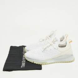 Louis Vuitton White Knit Fabric V.N.R Sneakers Size 41