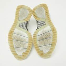 Louis Vuitton White Knit Fabric V.N.R Sneakers Size 41