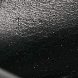 Pre Owned Louis Vuitton Black Leather Slip On Loafers Size 44.5