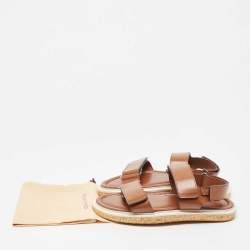Louis Vuitton Brown Leather Sandals Size 42.5
