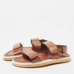 Louis Vuitton Brown Leather Sandals Size 42.5