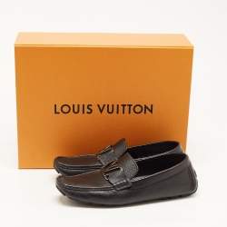 Louis Vuitton Black Leather Monte Carlo Loafers Size 40