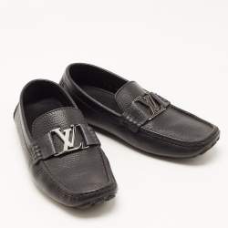 Louis Vuitton Black Leather Monte Carlo Loafers Size 40