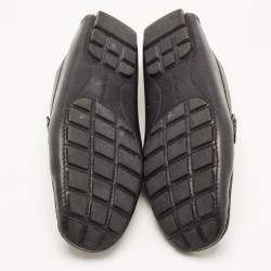 Louis Vuitton Black Leather Monte Carlo Loafers Size 40