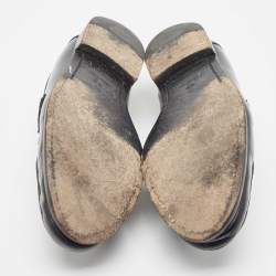 Louis Vuitton Black Leather Hockenheim Loafers Size 44