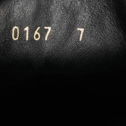 Pre Owned Louis Vuitton Black Leather and Nylon Low Top Sneakers Size 41 