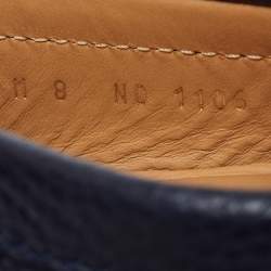 Pre Owned Louis Vuitton Navy Blue Epi Leather Raspail Slip On Loafers Size 42