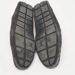 Louis Vuitton Black Suede  Monte Carlo Loafers Size 43.5