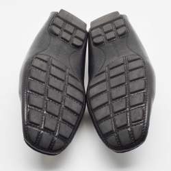 مملوكة مسبقًا Louis Vuitton Black Leather Monte Carlo Slip On Loafers Size 41.5