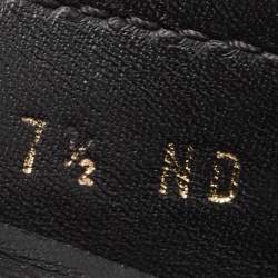 مملوكة مسبقًا Louis Vuitton Black Leather Monte Carlo Slip On Loafers Size 41.5