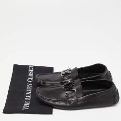 Louis Vuitton Black Leather Monte Carlo Loafers Size 40