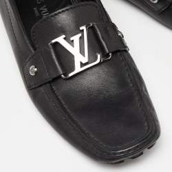 Louis Vuitton Black Leather Monte Carlo Loafers Size 40