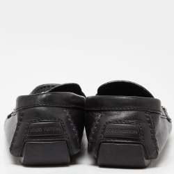 Louis Vuitton Black Leather Monte Carlo Loafers Size 40