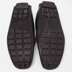 Louis Vuitton Black Leather Monte Carlo Loafers Size 40
