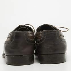 مملوكة مسبقًا Louis Vuitton Tricolor Brogue Leather Lace Up Derby Size 44