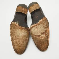 مملوكة مسبقًا Louis Vuitton Tricolor Brogue Leather Lace Up Derby Size 44