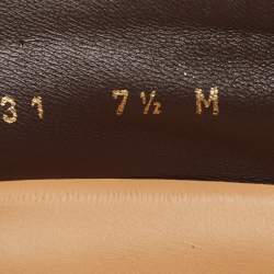 Louis Vuitton Brown Leather Slip On Loafers Size 41.5 