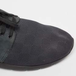 Louis Vuitton Green/Black Nylon and  Leather Fastlane Sneakers Size 41.5 