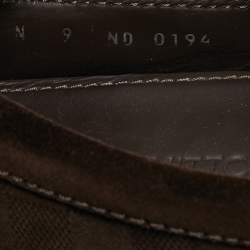 Louis Vuitton Brown Suede Monte Carlo Loafers Size 43
