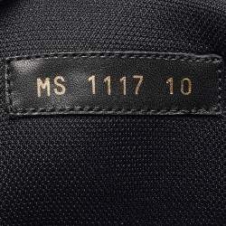 مملوكة مسبقًا Louis Vuitton Black Leather Rivoli Rainbow Sneakers Size 44