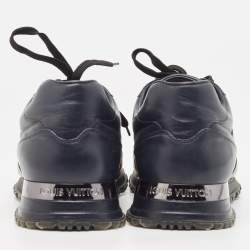 Louis Vuitton Navy Blue Leather Runaway Sneakers Size 43.5