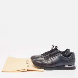Louis Vuitton Navy Blue Leather Runaway Sneakers Size 43.5