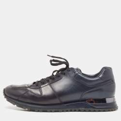 Louis Vuitton Navy Blue Leather Runaway Sneakers Size 43.5