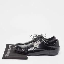 Louis Vuitton Black Patent Lace Up Oxford Size 43