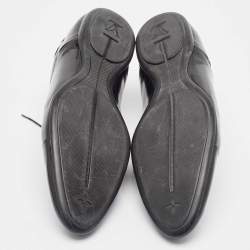 Louis Vuitton Black Patent Lace Up Oxford Size 43