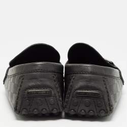 Louis Vuitton Black Leather Hockenheim Loafers Size 43.5