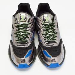 Louis Vuitton Two Tone Patent Leather and Mesh LV Trail Sneakers Size 44