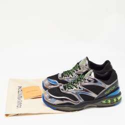 Louis Vuitton Two Tone Patent Leather and Mesh LV Trail Sneakers Size 44