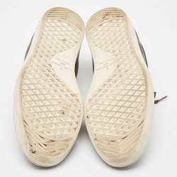 Louis Vuitton Brown Monogram Canvas And Leather Frontrow Sneakers Size 42