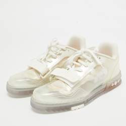 Pre Owned Louis Vuitton Transparent PVC Trainer Low Top Sneakers Size 41