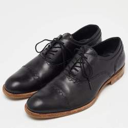 Louis Vuitton Black Leather Lace Up Oxford Size 43  