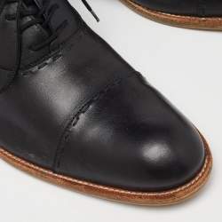 Louis Vuitton Black Leather Lace Up Oxford Size 43  